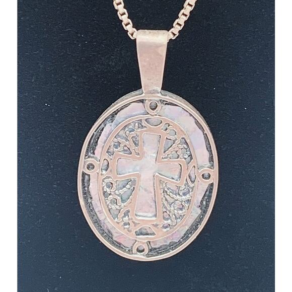 The Roman Glass Company Pendant Necklace Silver Ancient Glass Israel Holy Land - Picture 4 of 9